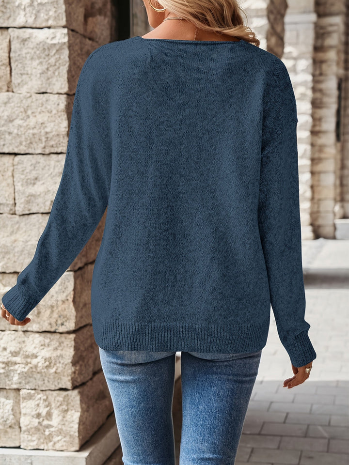 Elaine | Afslappet V-Hals Sweater