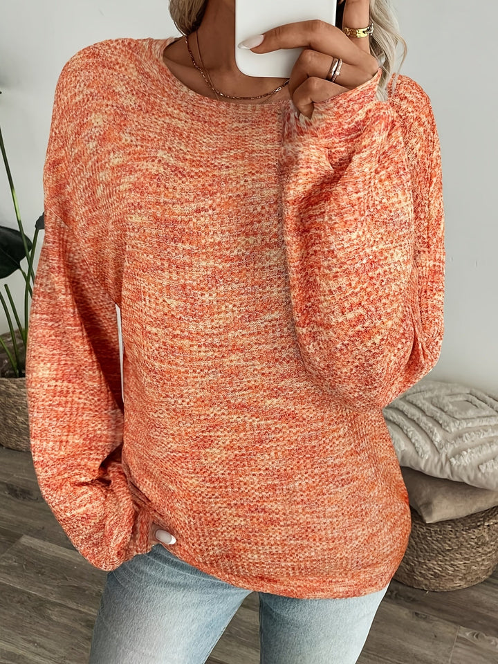 Katrina | Afslappet Vaffelstrikket Sweater