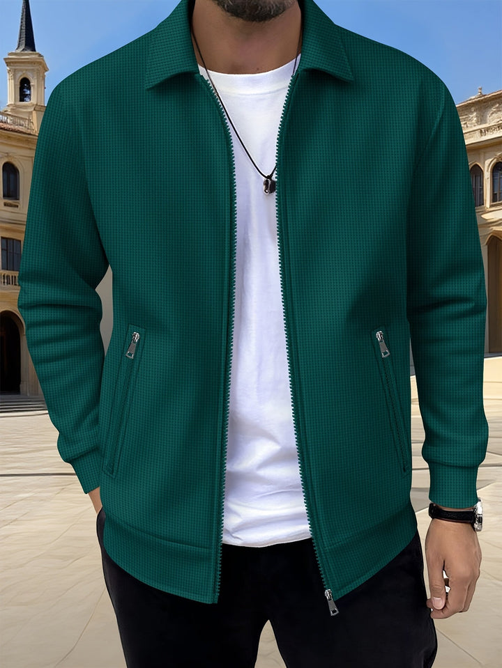 Cameron | Tekstureret Zip Jakke
