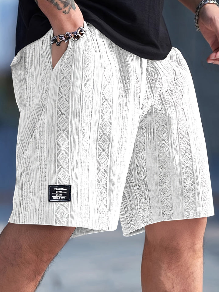 Nolan | Teksturerede Drawstring Shorts