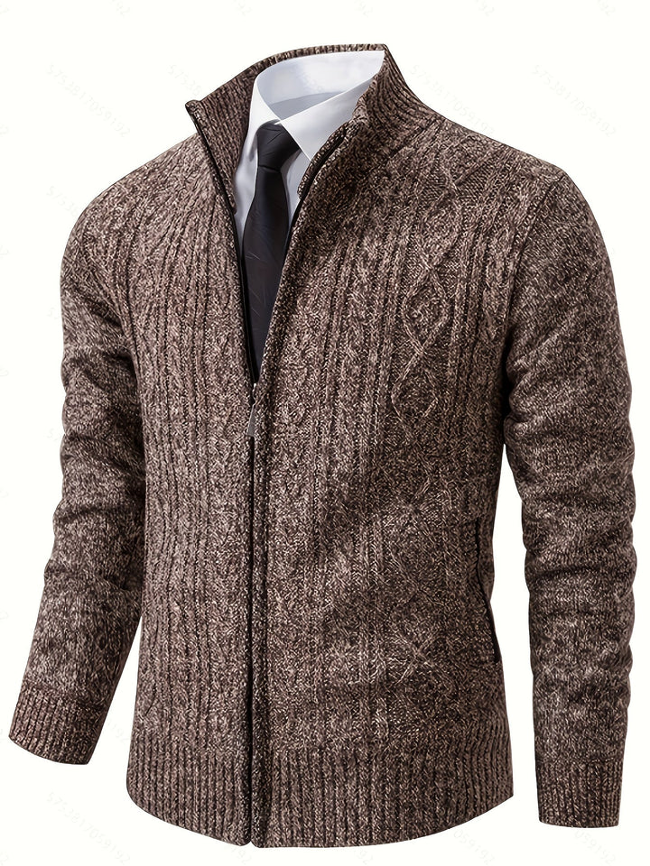 Walter | Tekstureret Full-Zip Cardigan