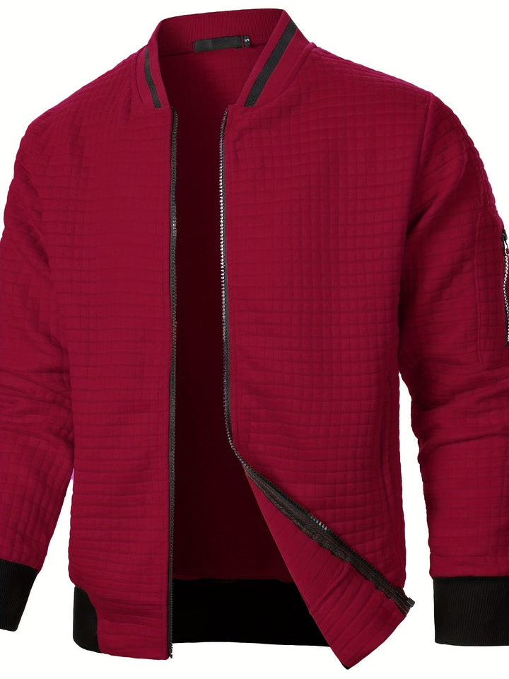 Raymond | Tekstureret Zip-Up Bomberjakke