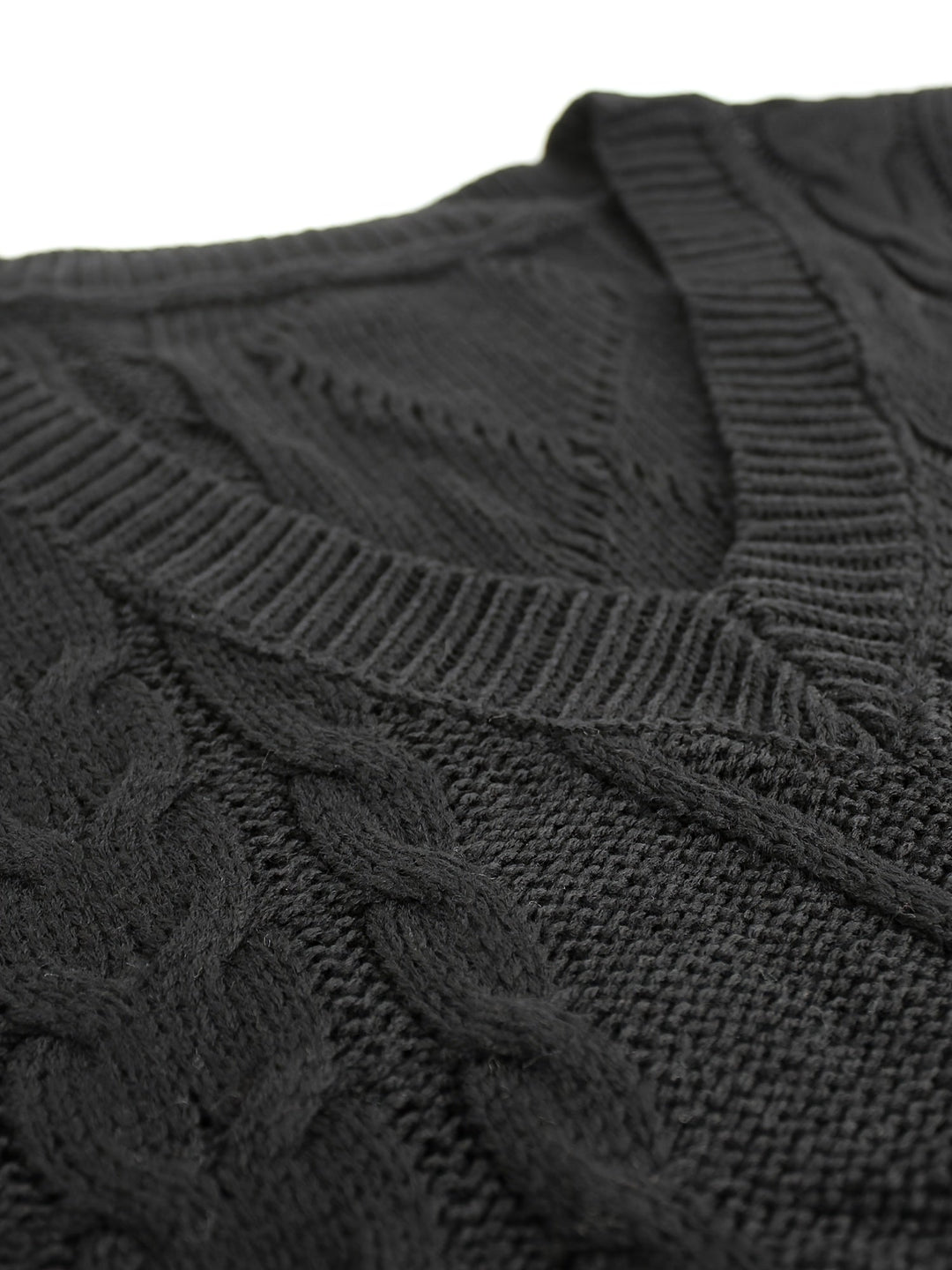 Cora | Cozy Cable-Knit V-Hals Sweater Vest