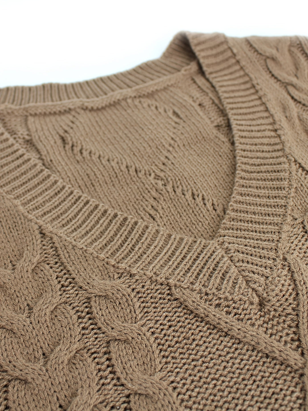 Cora | Cozy Cable-Knit V-Hals Sweater Vest