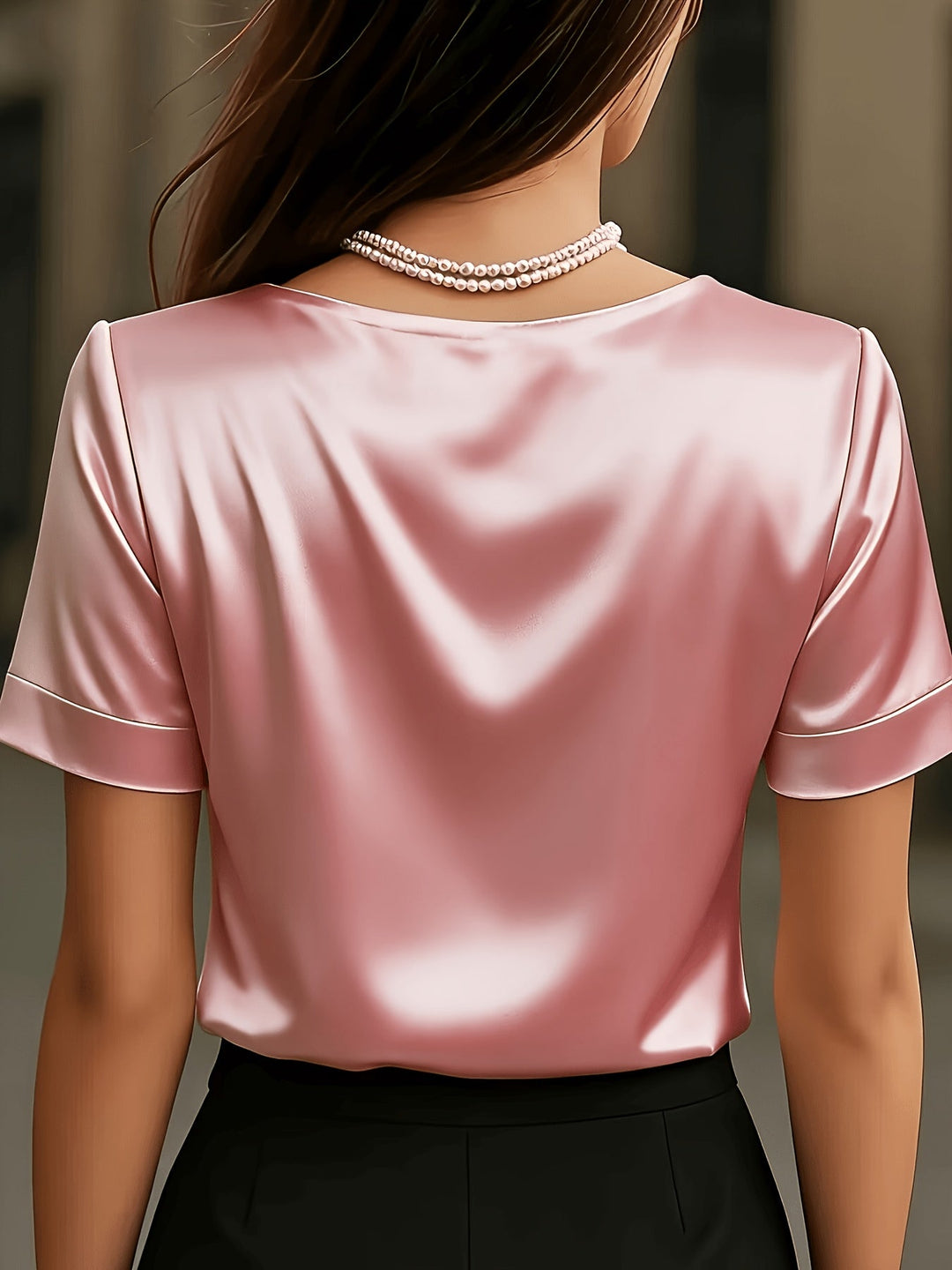 Estelle | Draperet V-Hals Bluse