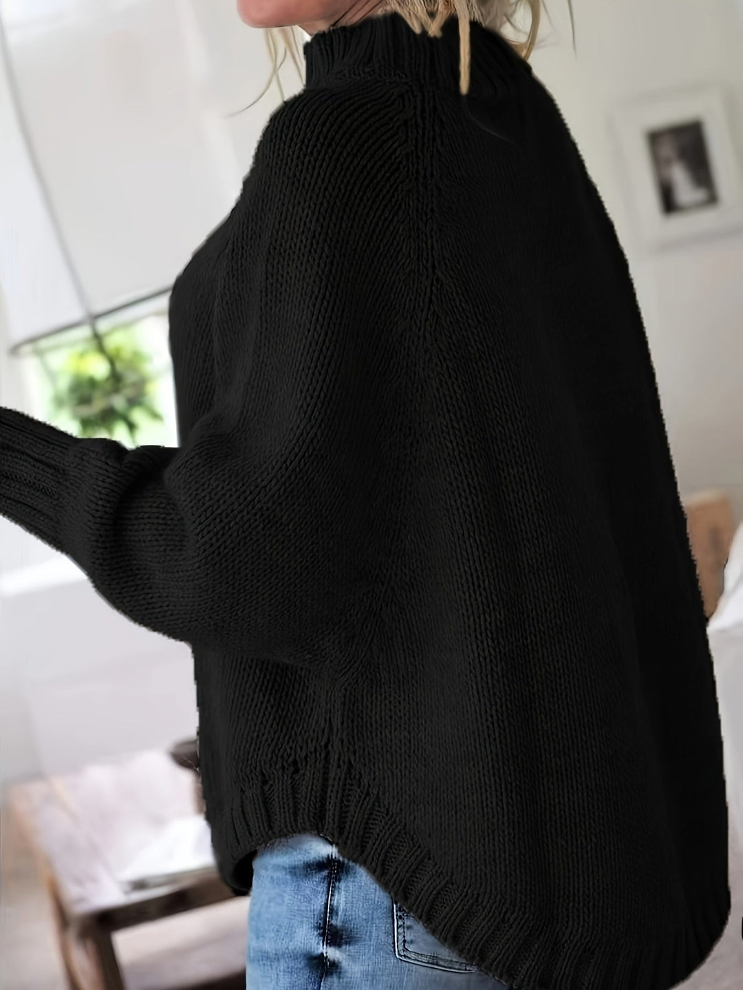 Corinne | Cozy Højhalset Kabelstrik Sweater