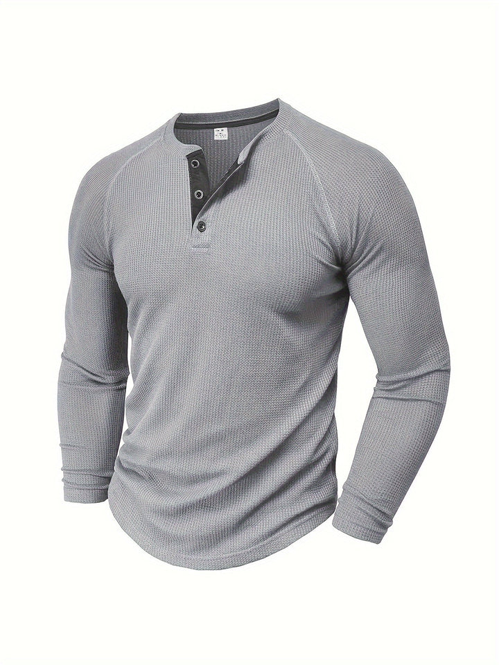 Graham | Klassisk Button Henley Skjorte