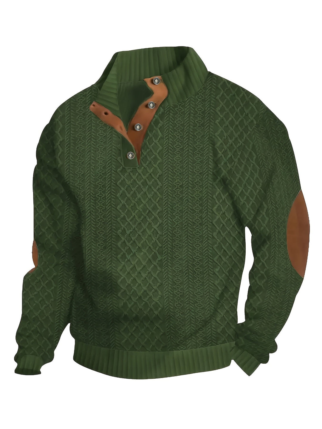 Ronan | Ståkrave Knap Henley Sweater