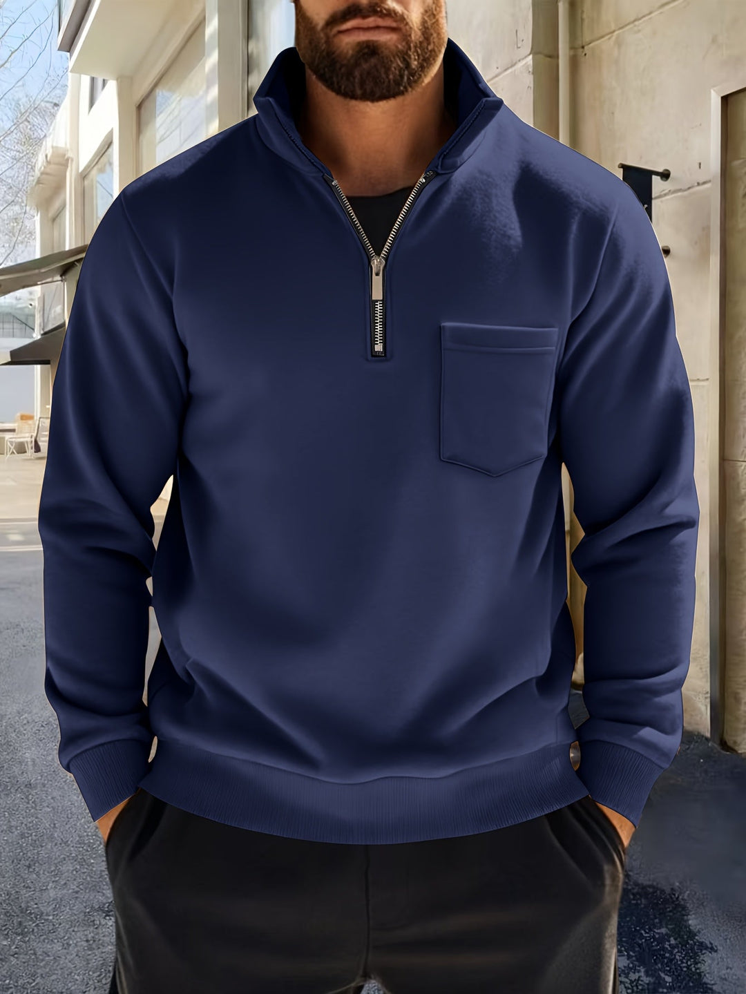 Calvin | Raffineret Half-Zip Pullover