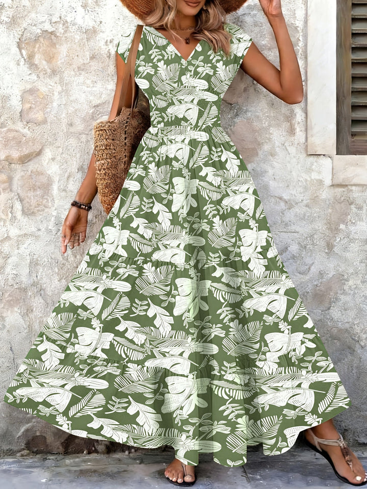 Lorena | Flydende Bohemisk Maxi Kjole