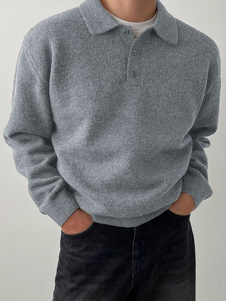 Landon | Raffineret Polo Krave Sweater