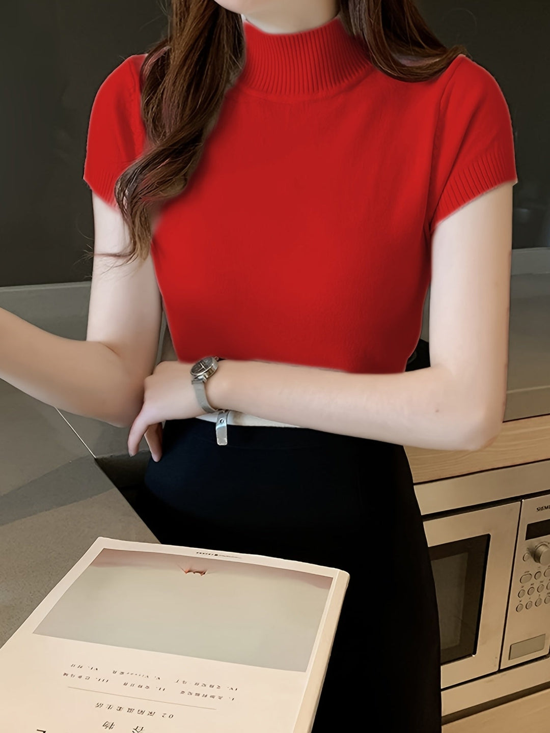 Della | Forfinet Mock-Neck Top