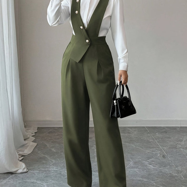 Coralie | Skræddersyet Jumpsuit med Bred Ben