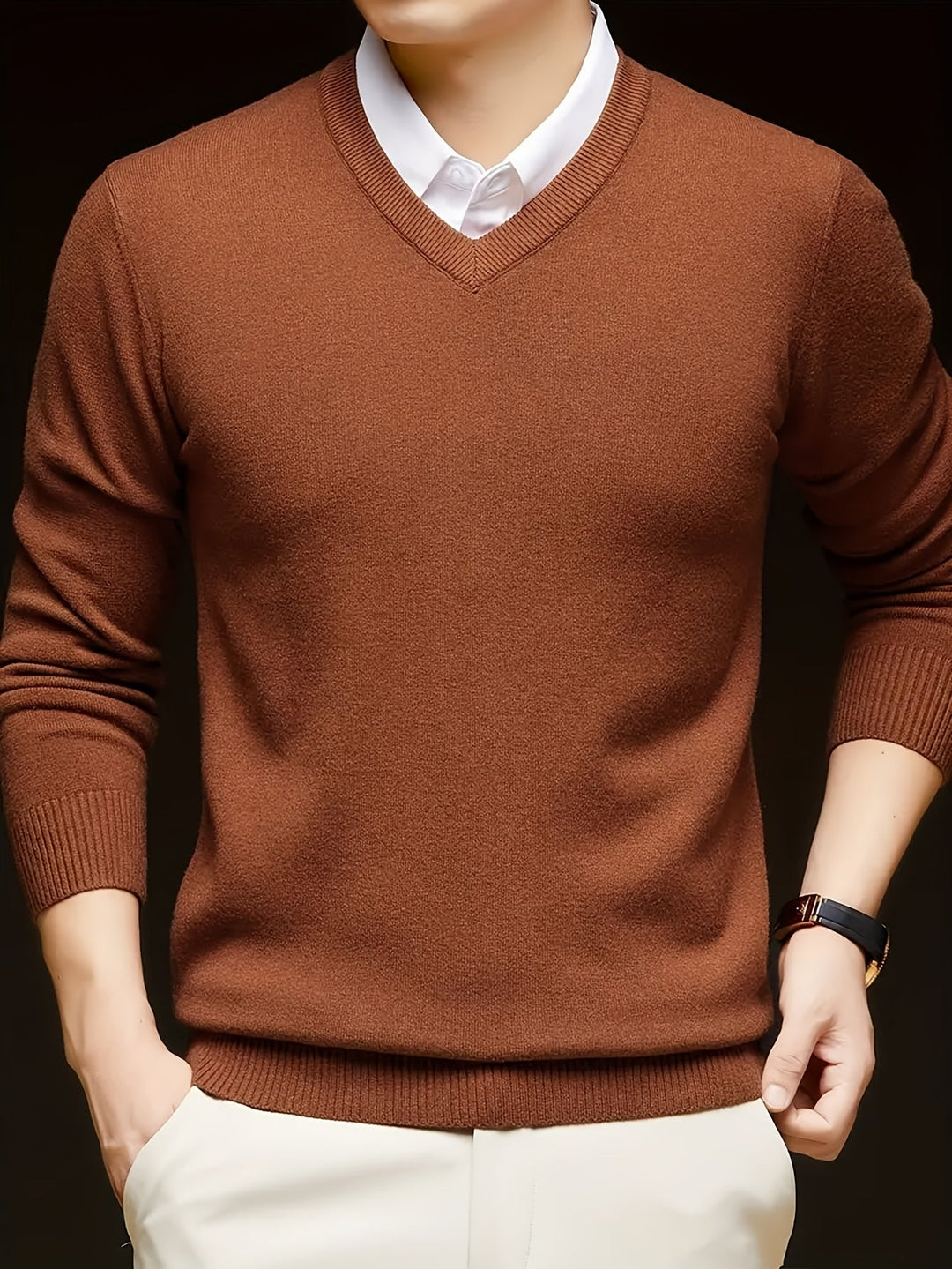 Hugh | Raffineret V-Hals Sweater