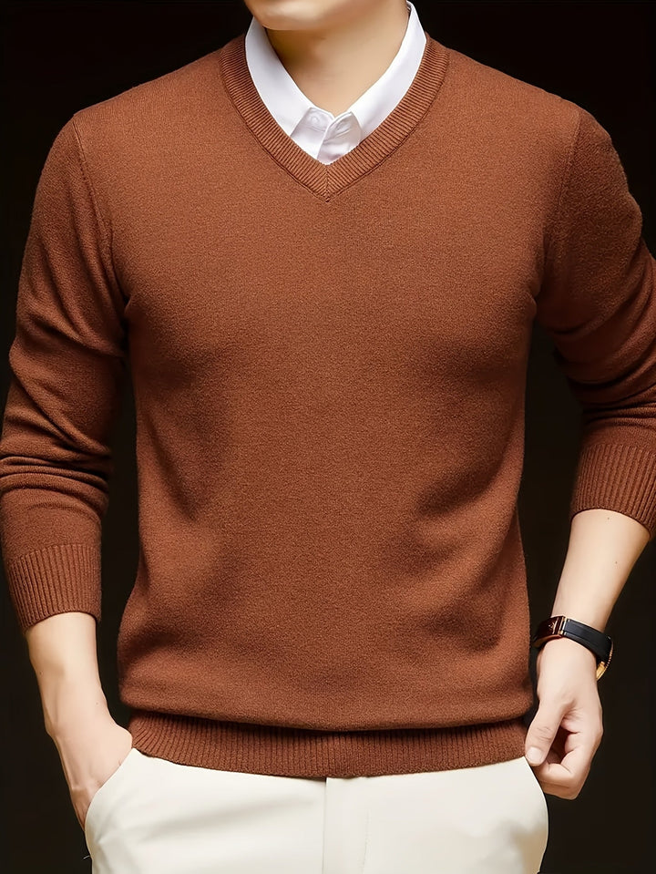 Hugh | Raffineret V-Hals Sweater