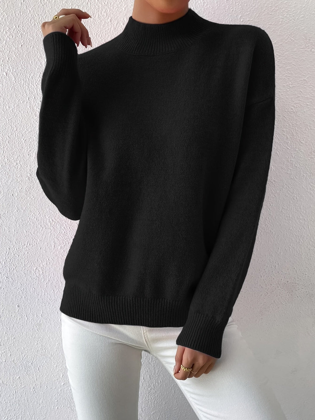 Lorelei | Raffineret Mock Neck Sweater