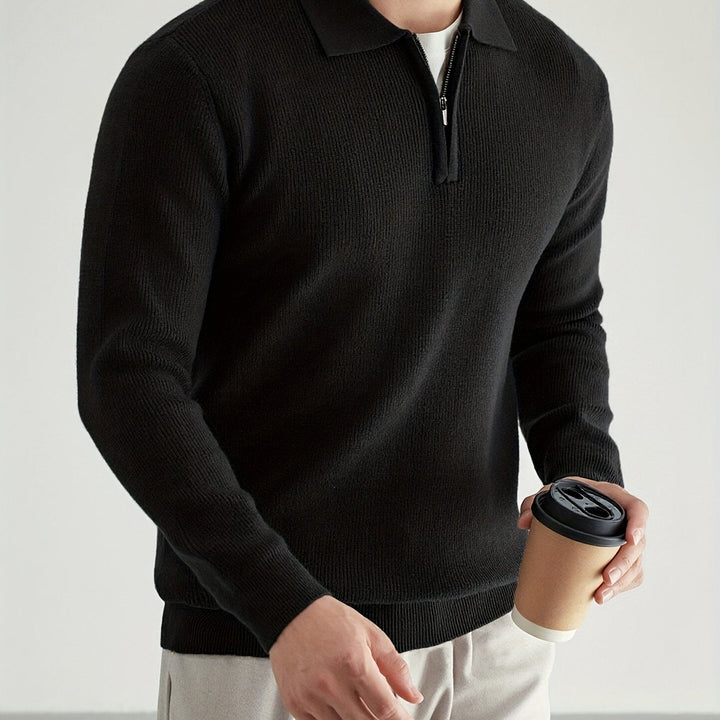 Donovan | Raffineret Quarter-Zip Polo Sweater