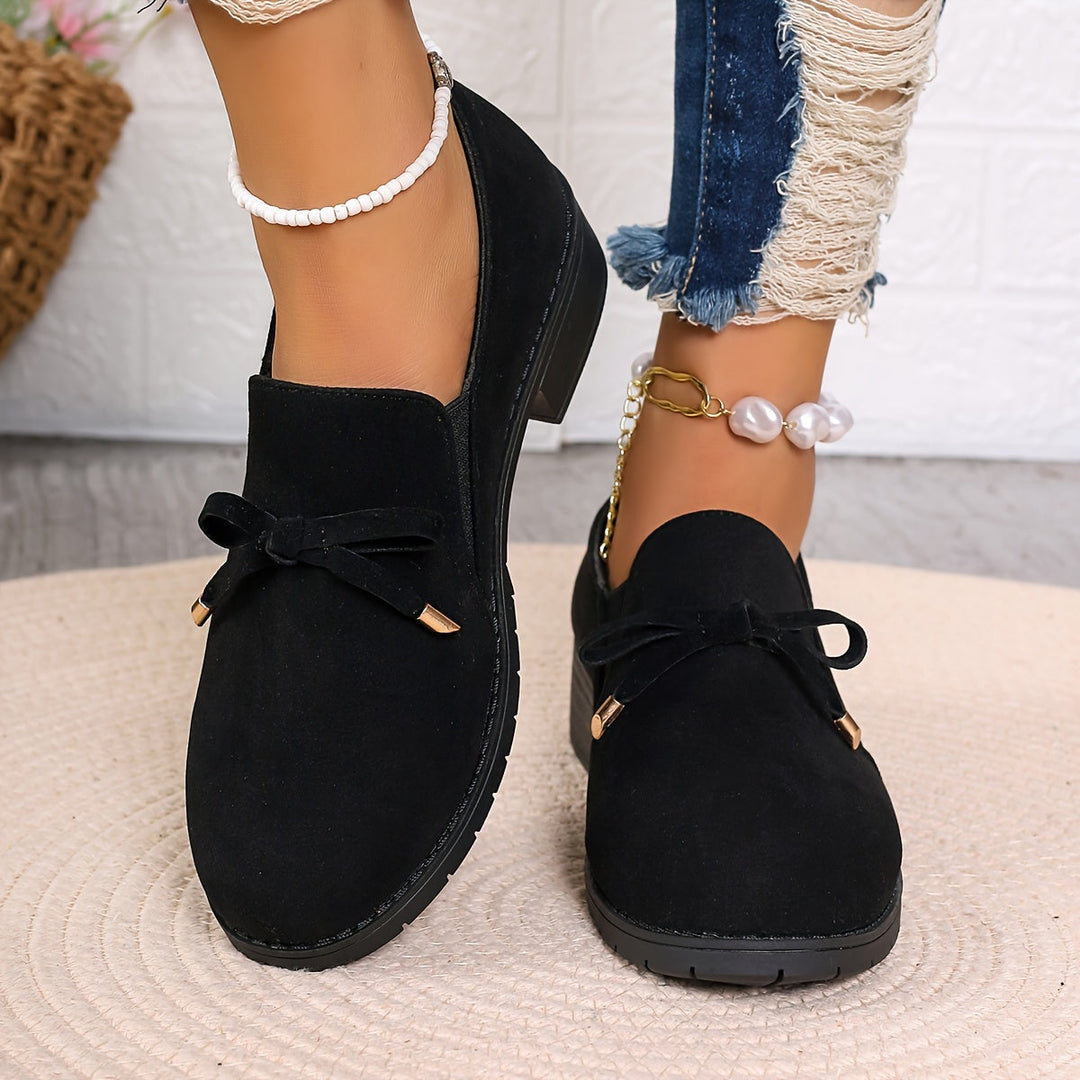 Nadia | Slips-on Loafers med Sløjfe