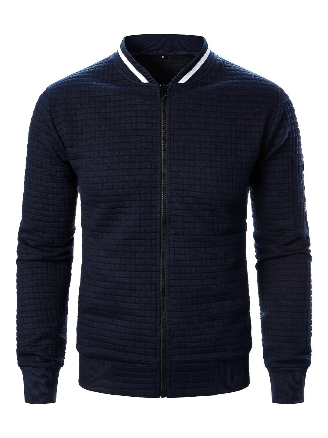 Raymond | Tekstureret Zip-Up Bomberjakke