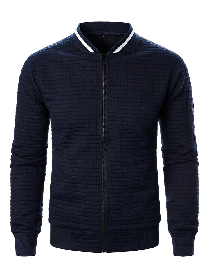 Raymond | Tekstureret Zip-Up Bomberjakke