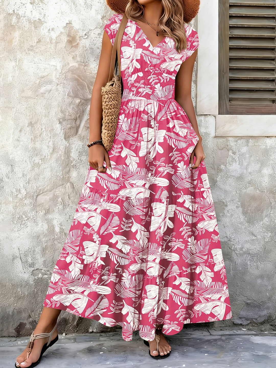Lorena | Flydende Bohemisk Maxi Kjole