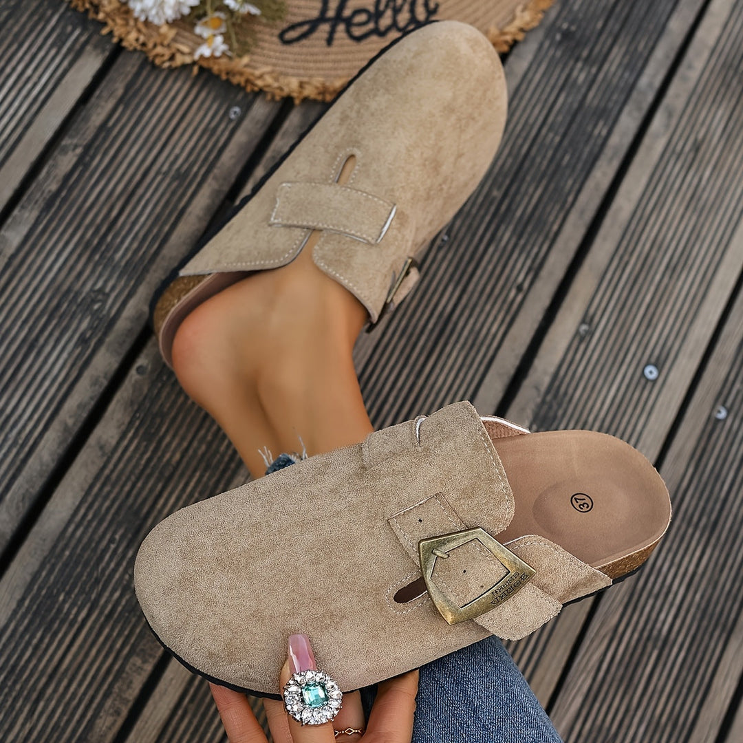 Winona | Slip-On Mules med Spænde Detalje