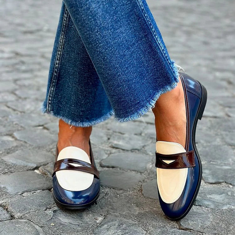 Shiloh | Elegant Premium To-Farvet Loafer