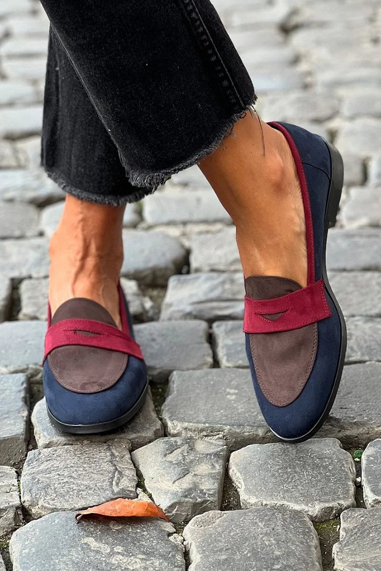 Jane | Stilfulde Farveblok Loafers