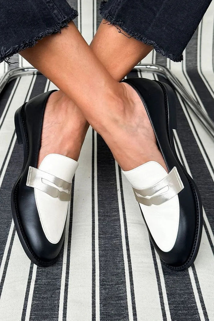Alicia | Stilfulde Monokrome Premium Loafers