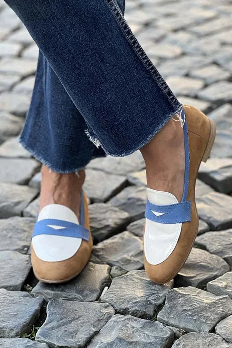 Delaney | Elegant Farveblok Premium Loafers