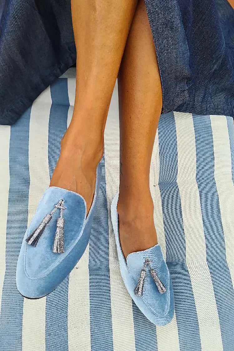 Ethel | Elegant Sølv Design Loafers