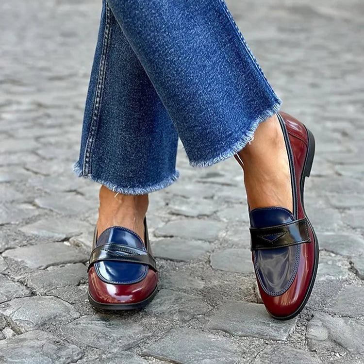 Emerson | Elegant Skinnende Multifarvet Loafer