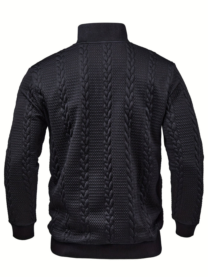 Sterling | Tekstureret Stand-Krave Pullover