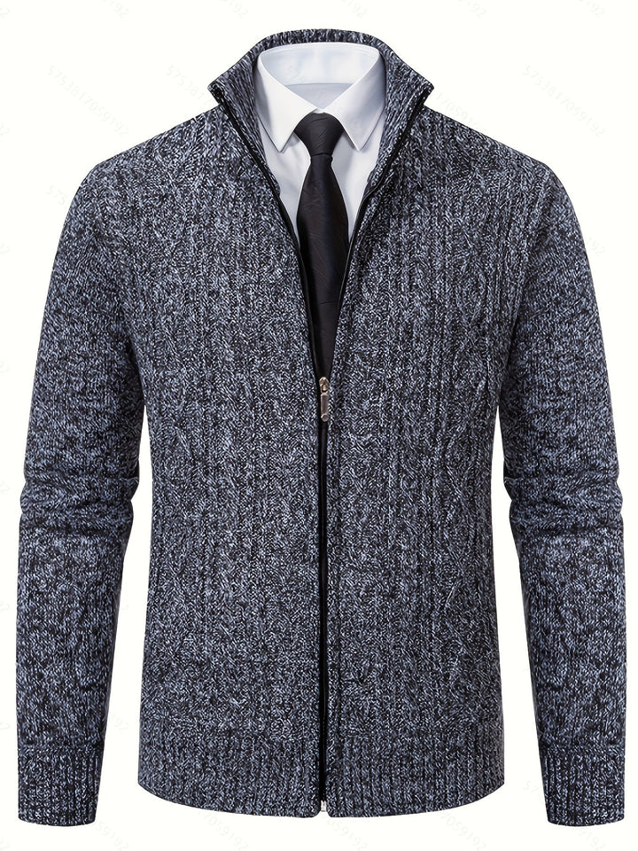 Walter | Tekstureret Full-Zip Cardigan