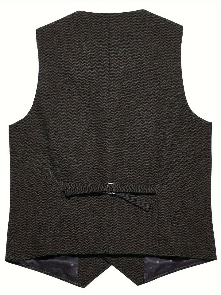 Byron | Raffineret Herringbone Vest