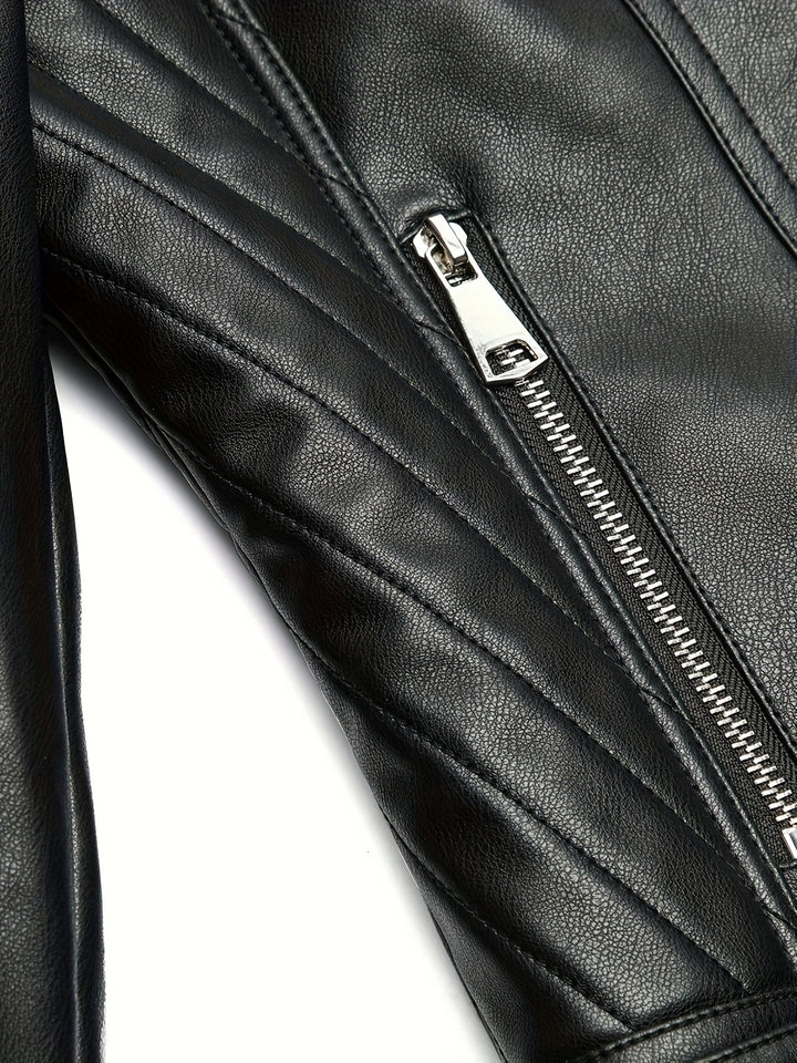 Mabel | Sculpted Zip-Front Moto Jakke