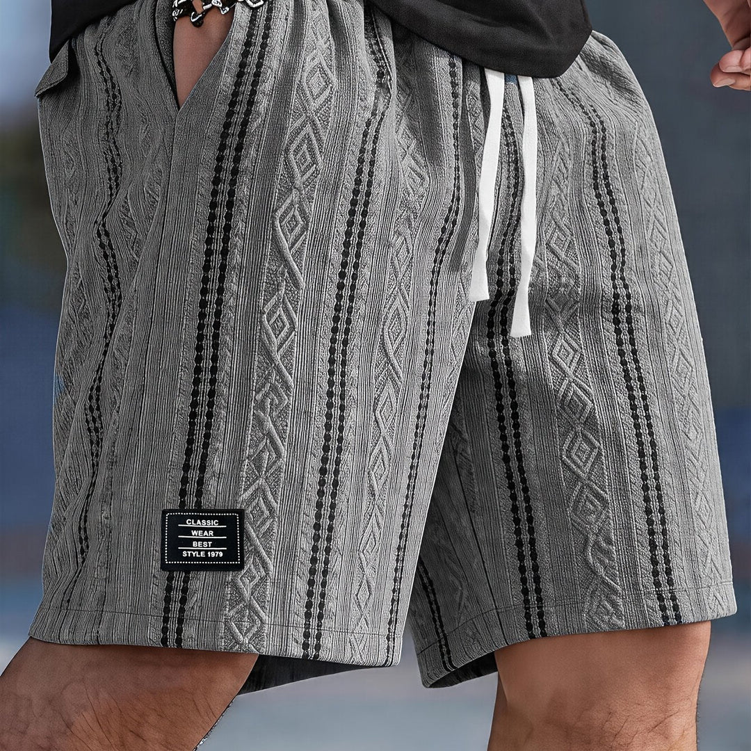 Nolan | Teksturerede Drawstring Shorts