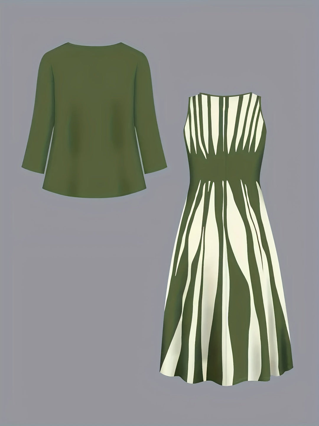 Ivy | To-delt Elegant Kjole Sæt