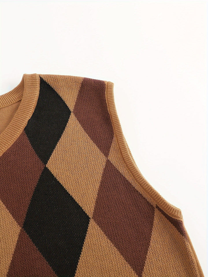 Chandler | Klassisk Argyle Sweater Vest