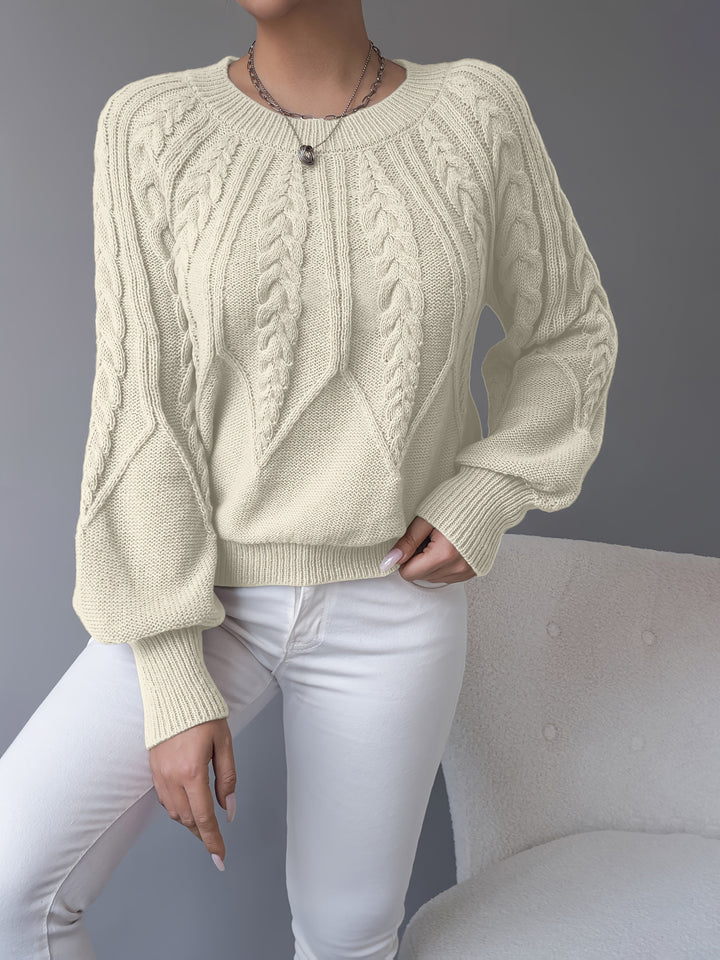 Elsie | Kabelstrikket Tekstur Sweater