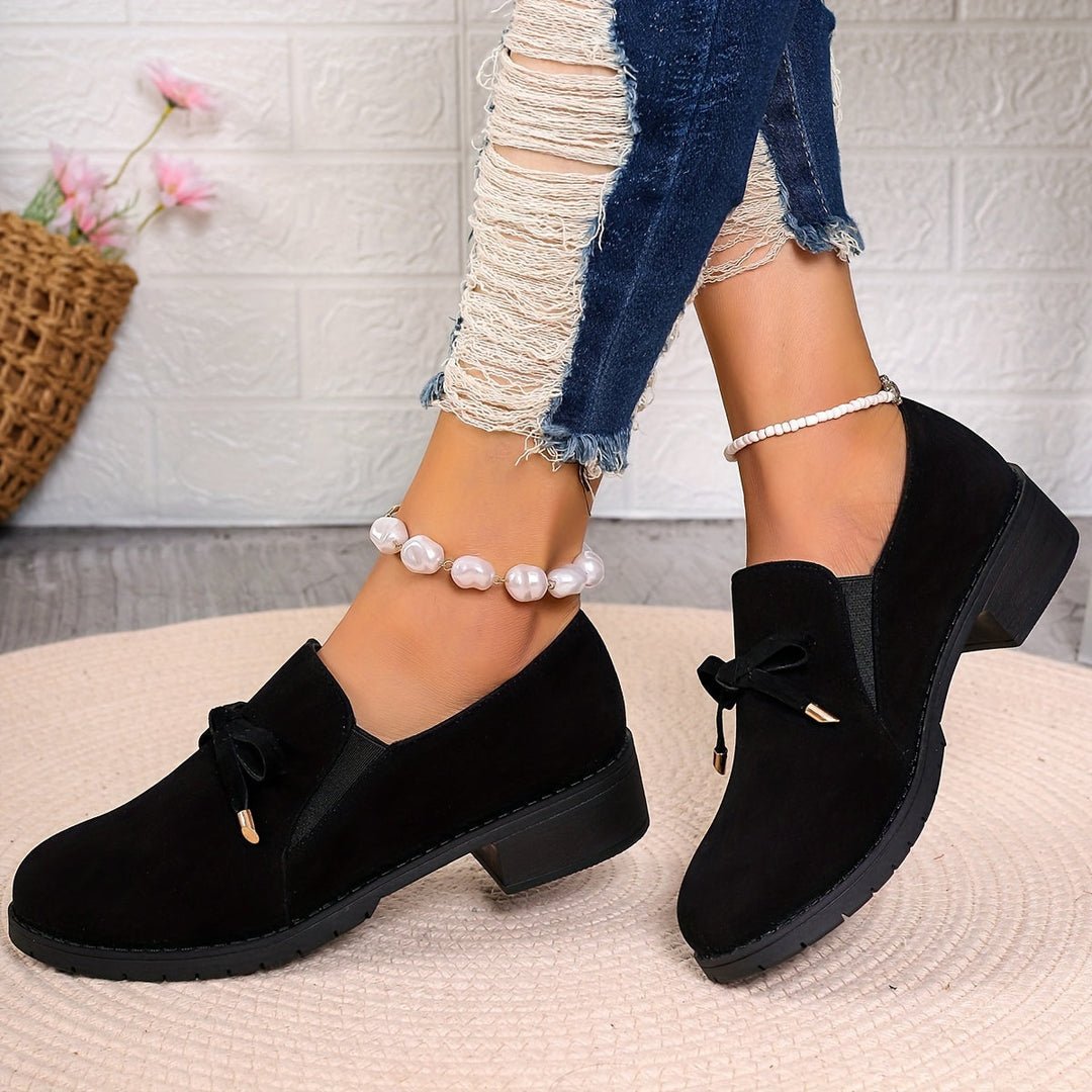 Nadia | Slips-on Loafers med Sløjfe