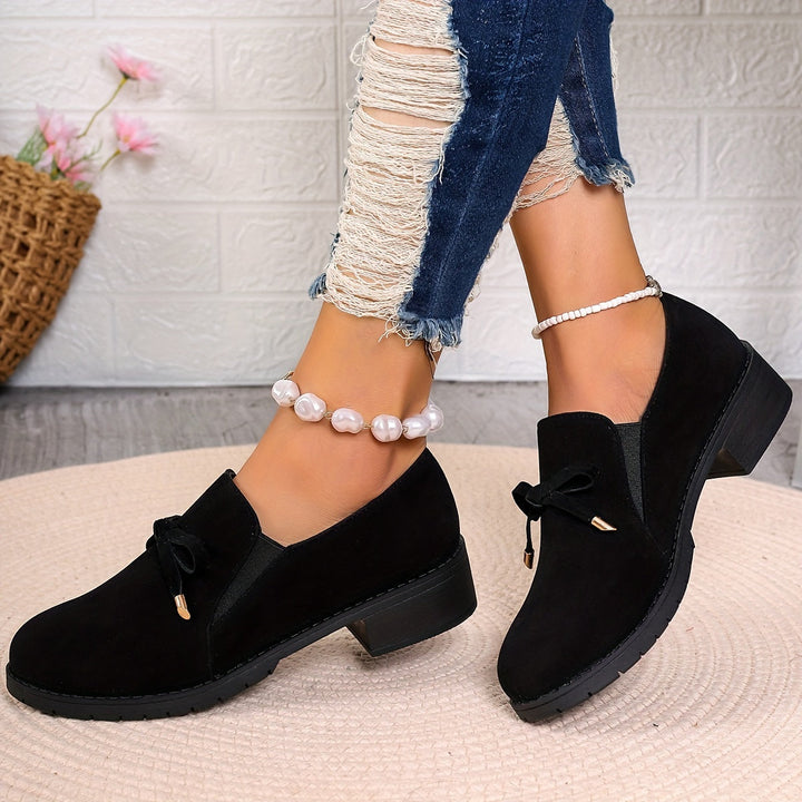 Nadia | Slips-on Loafers med Sløjfe