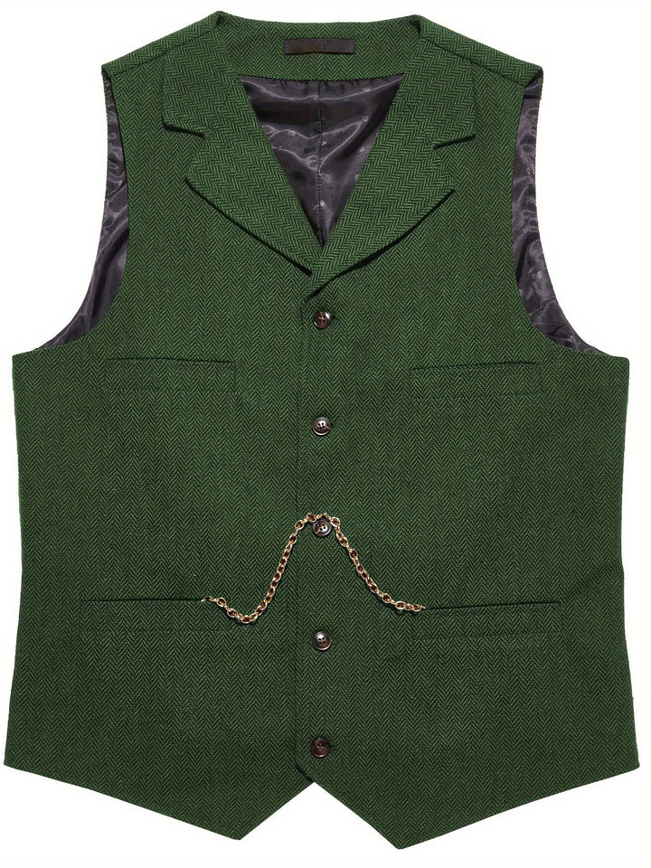 Byron | Raffineret Herringbone Vest