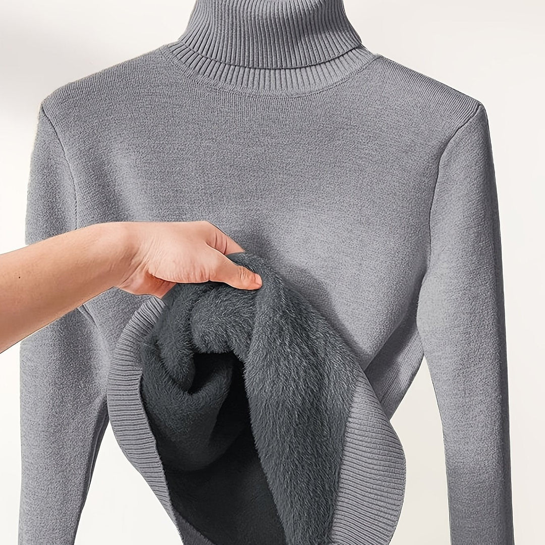 Selena | Cozy Lined High-Neck Sweater