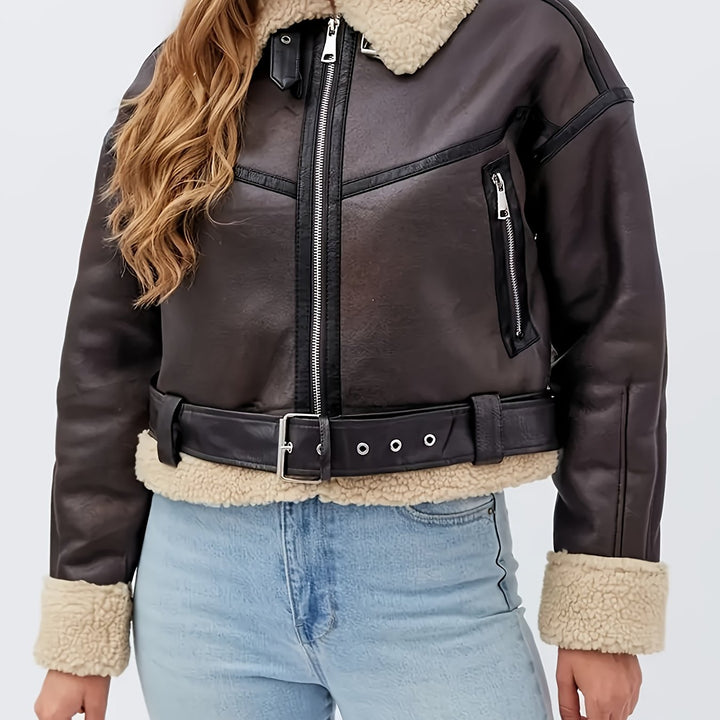 Cassidy | Cozy-Lined Moto Jakke