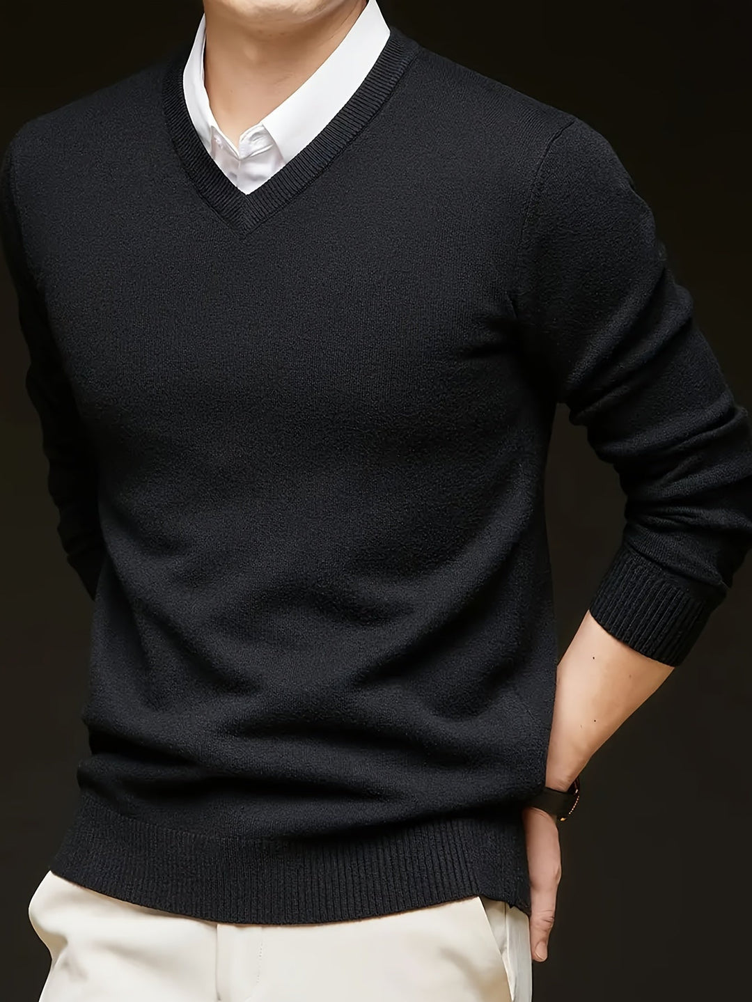 Hugh | Raffineret V-Hals Sweater