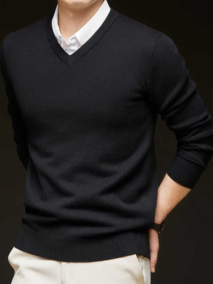 Hugh | Raffineret V-Hals Sweater