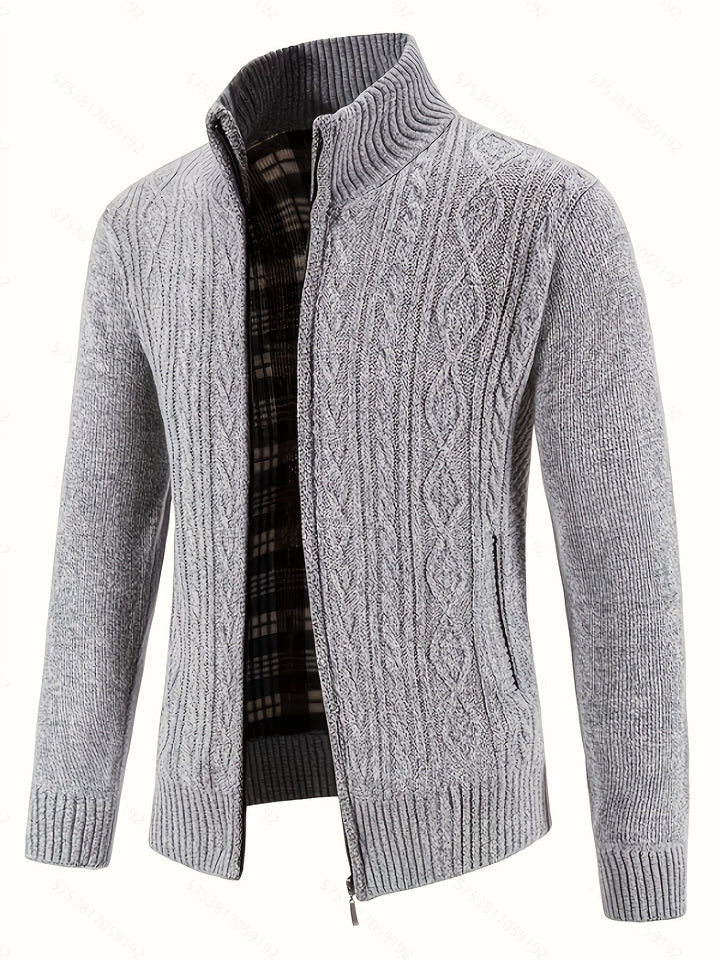 Walter | Tekstureret Full-Zip Cardigan