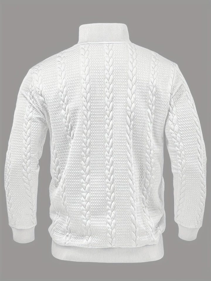 Sterling | Tekstureret Stand-Krave Pullover
