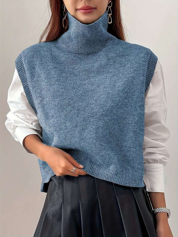 Farrah | Højhalset Sweater Vest